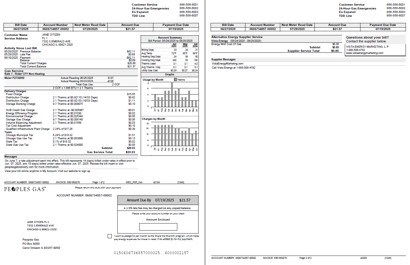  Minol USA business utility bill 